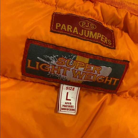 Parajamper Orange Quilted Puffer Vest size large - Picture 8 of 8